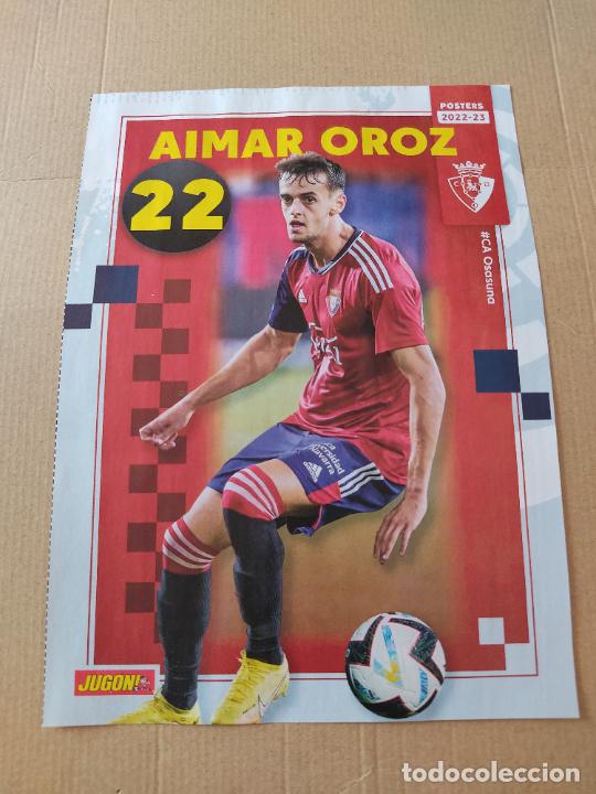 Sammelleidenschaft Sport: AIMAR OROZ OSASUNA STEFAN SAVIC ATLETICO MADRID 22-23 DOBLE P&Oacute;STER 1 P&Aacute;G REVISTA JUG&Oacute;N 2022-2023