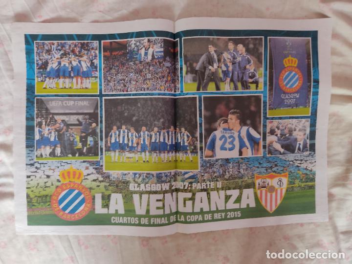 Sammelleidenschaft Sport: EQUIPO PLANTILLA ESPANYOL EUROPA LEAGUE VS SEVILLA GLASGOW 2007 DIARIO LA GRADA MALAGA VS ATHLETIC