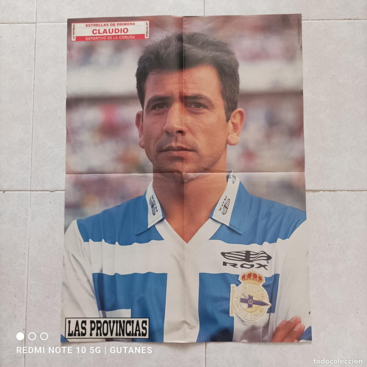 Coleccionismo deportivo: POSTER VALENCIA CF-CLAUDIO- 92-93 - Foto 2