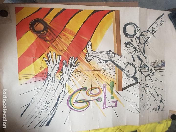 Sammelleidenschaft Sport: GOL DALI 1977-DEFECTOS PARA REPARAR,MIDE 69X49 CM