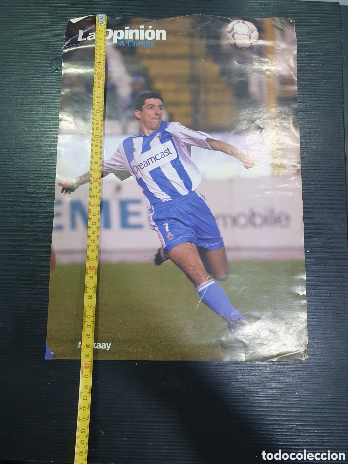 Coleccionismo deportivo: Poster Makaay RCD La Coru&ntilde;a. (L86) - Foto 1