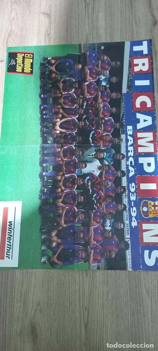 Sammelleidenschaft Sport: Cartel tricampeones barsra 93 94