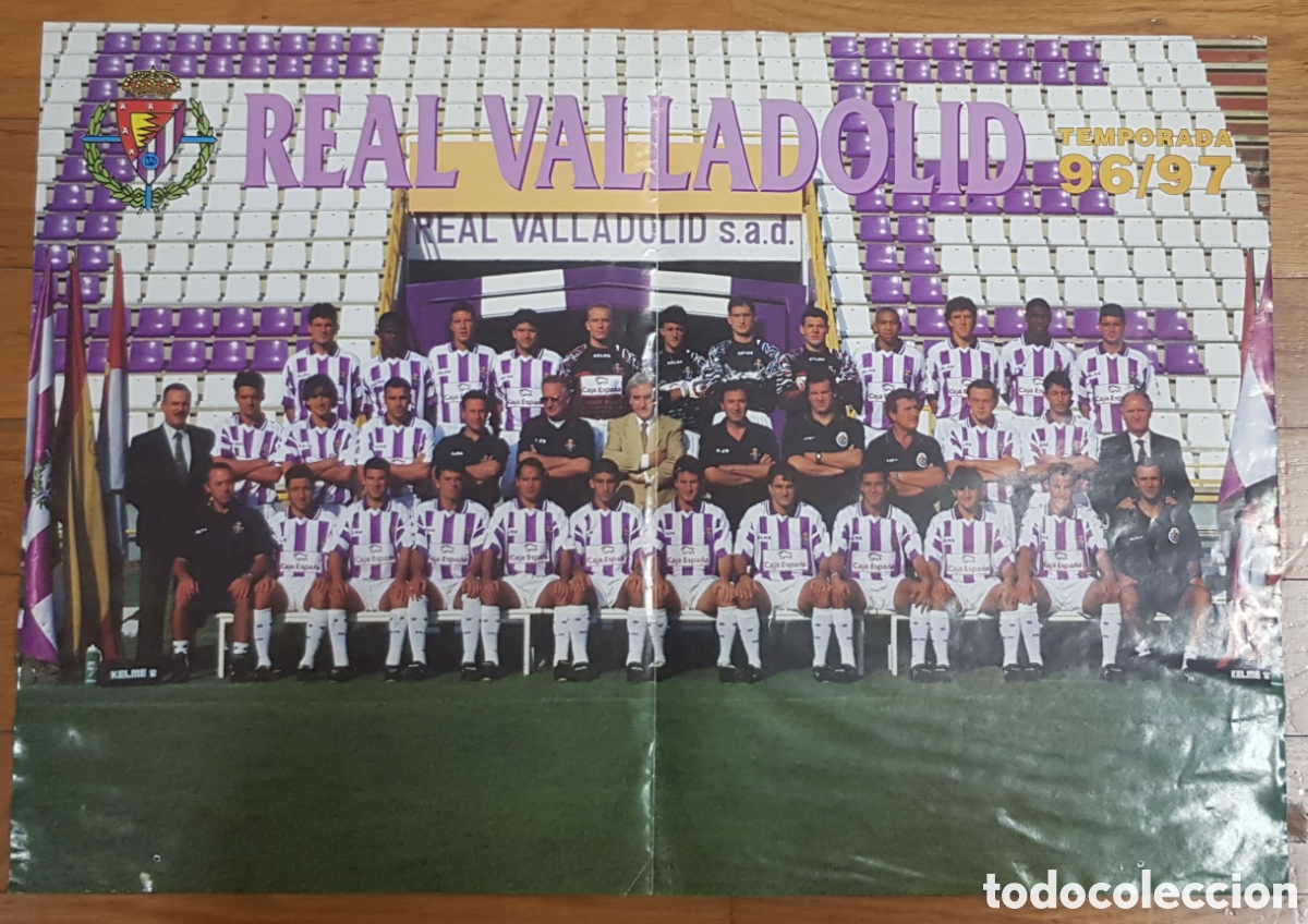 Collectionnisme sportif: Poster Real Valladolid temporada 96 97