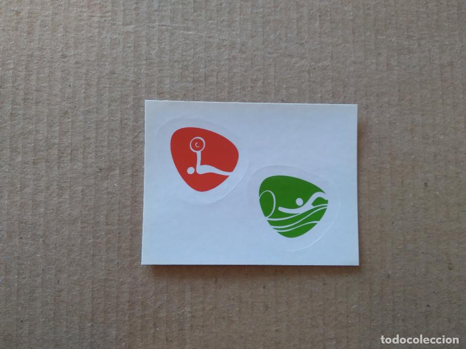 Collectionnisme sportif: A37 A38 SIMBOLO LEVANTAMIENTO PESO NATACI&Oacute;N CROMO JJOO RIO 2016 JUEGOS OL&Iacute;MPICOS EQUIPO TEAM BRASIL