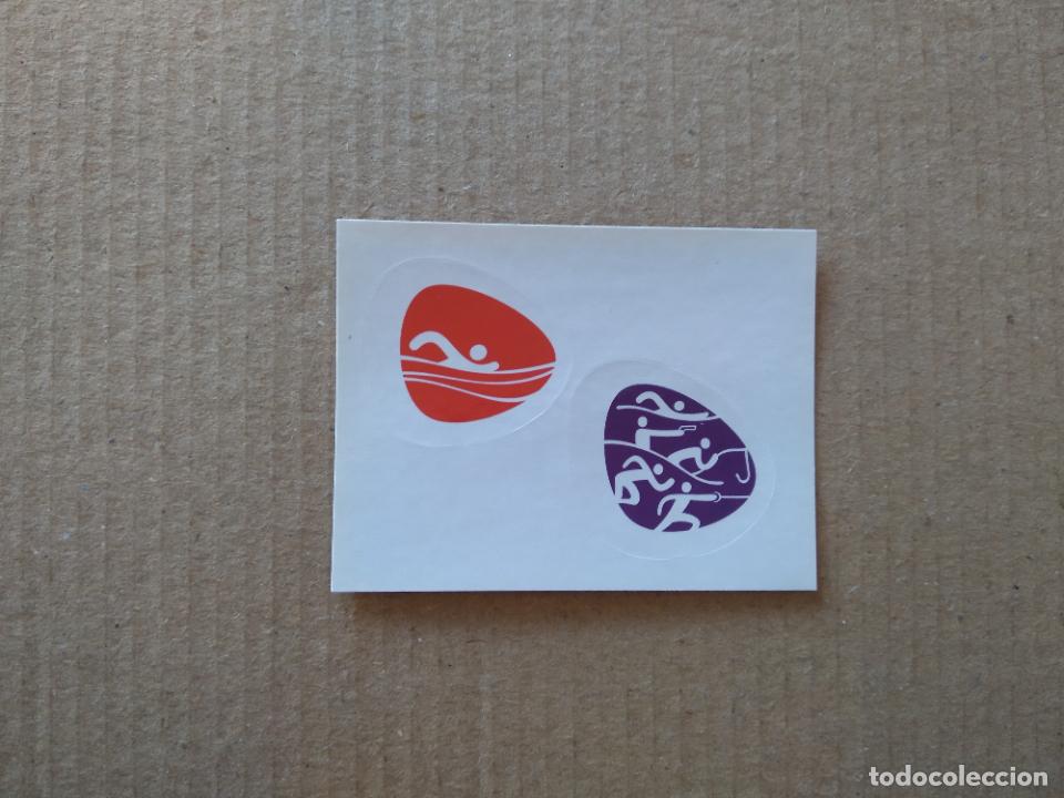 Collectionnisme sportif: A41 A42 SIMBOLO NATACI&Oacute;N PENTATHLON CROMO JJOO RIO 2016 JUEGOS OL&Iacute;MPICOS EQUIPO TEAM BRASIL