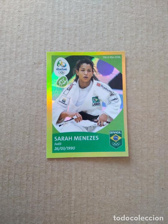 Collectionnisme sportif: M27 SARAH MENEZES JUDO CROMO JJOO RIO 2016 JUEGOS OL&Iacute;MPICOS EQUIPO TEAM BRASIL