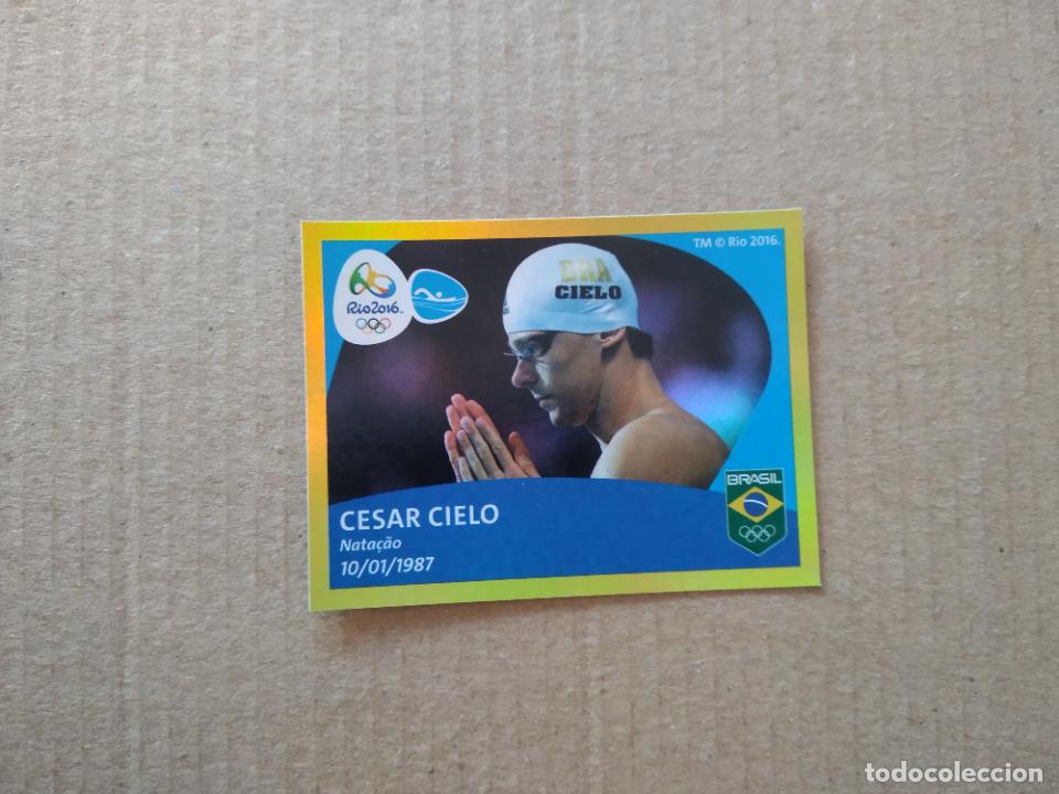 Collectionnisme sportif: M31 CESAR CIELO NATACION CROMO JJOO RIO 2016 JUEGOS OL&Iacute;MPICOS EQUIPO TEAM BRASIL