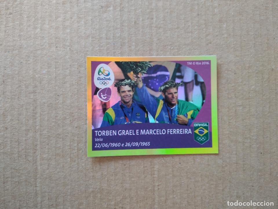 Collectionnisme sportif: M43 TORBEN GRAEL Y MARCELO FERREIRA VELA CROMO JJOO RIO 2016 JUEGOS OL&Iacute;MPICOS EQUIPO TEAM BRASIL