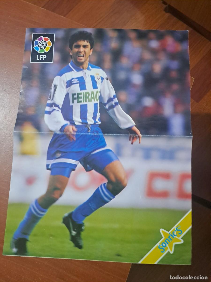 Sammelleidenschaft Sport: CARTEL POSTER BEBETO DEPORTIVO DE LA CORU&Ntilde;A LIGA 1994 94 PREMIO CHICLE SONRICS 30X40 CM