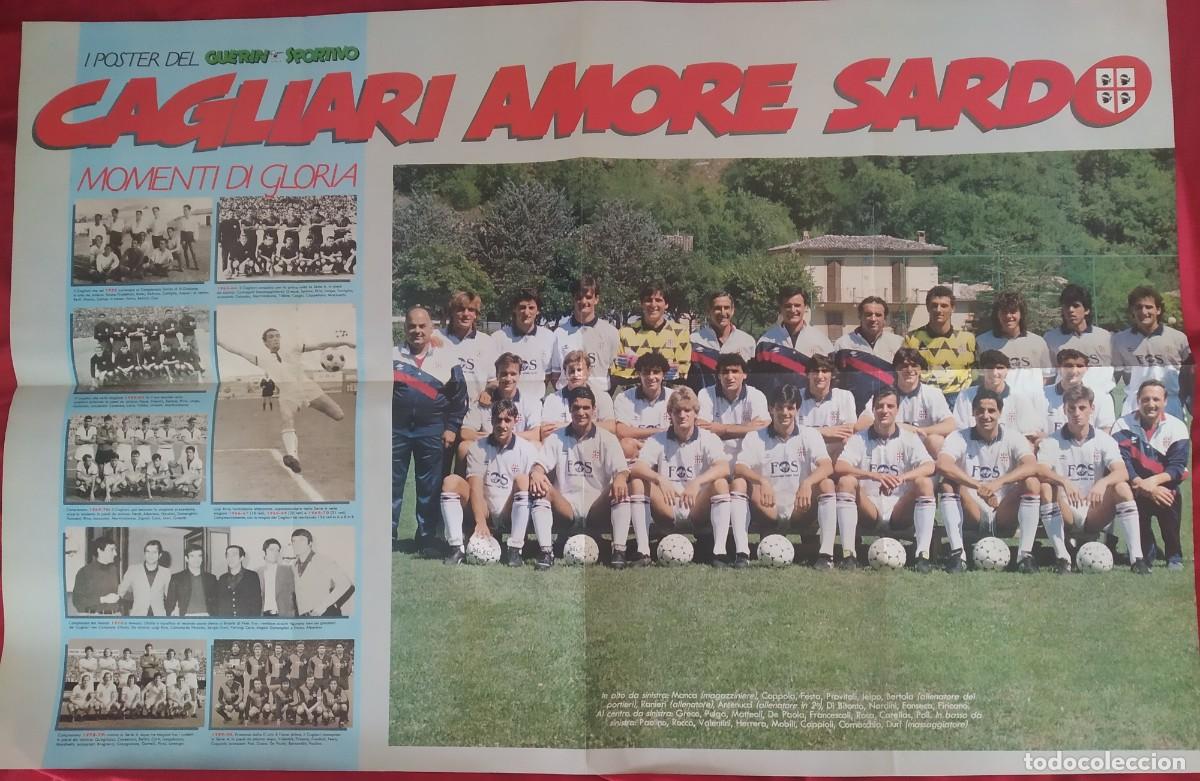 Coleccionismo deportivo: POSTER CAGLIARI 1990 - 91 - Foto 1