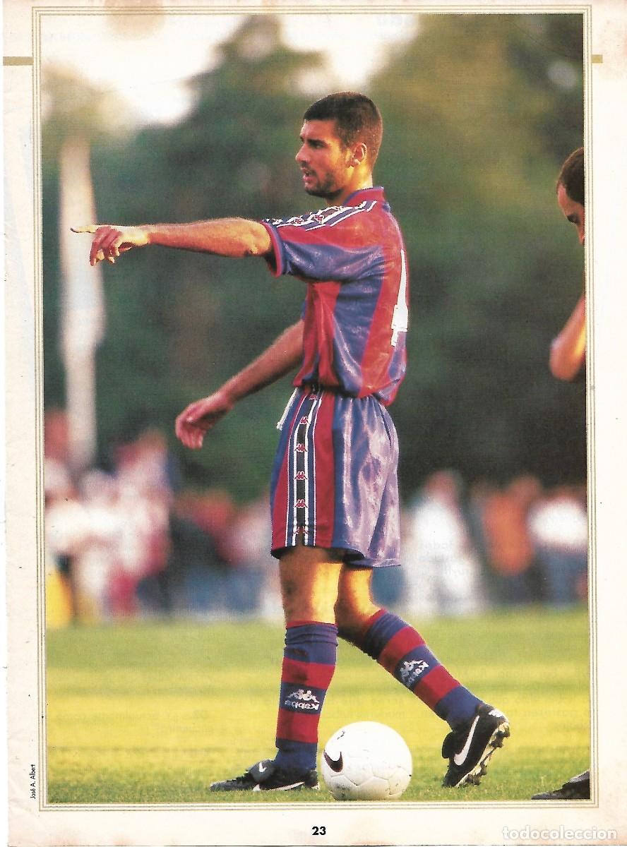 Coleccionismo deportivo: BAR&Ccedil;A: Minip&oacute;ster de Pep GUARDIOLA. 1996 - Foto 1