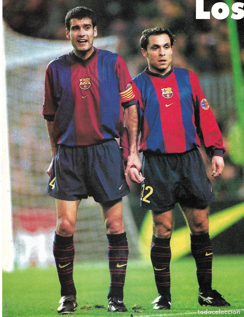 Coleccionismo deportivo: BAR&Ccedil;A: Minip&oacute;ster de GUARDIOLA y SERGI. 1998 - Foto 1