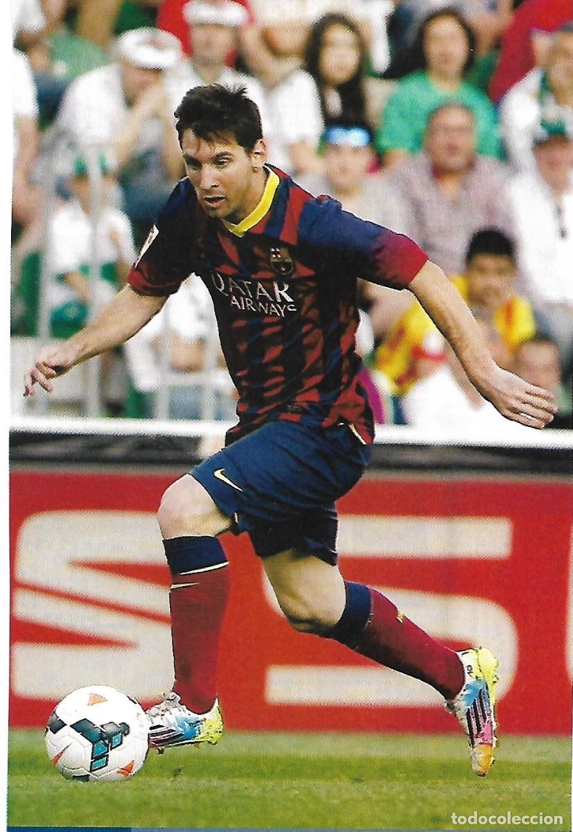 Coleccionismo deportivo: BAR&Ccedil;A: Gran recorte de MESSI. 2014 - Foto 1
