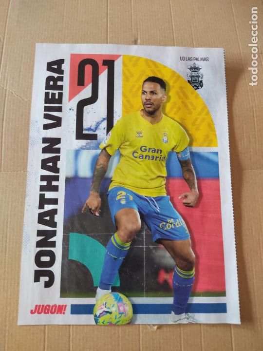 Sammelleidenschaft Sport: JONATHAN VIERA LAS PALMAS 23-24 P&Oacute;STER 1 P&Aacute;GINA REVISTA JUG&Oacute;N 2023-2024