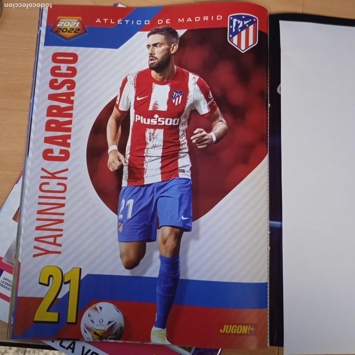 Collectionnisme sportif: Poster Revista Jug&oacute;n 21,5 X 29 cms Carrasco (At Madrid)
