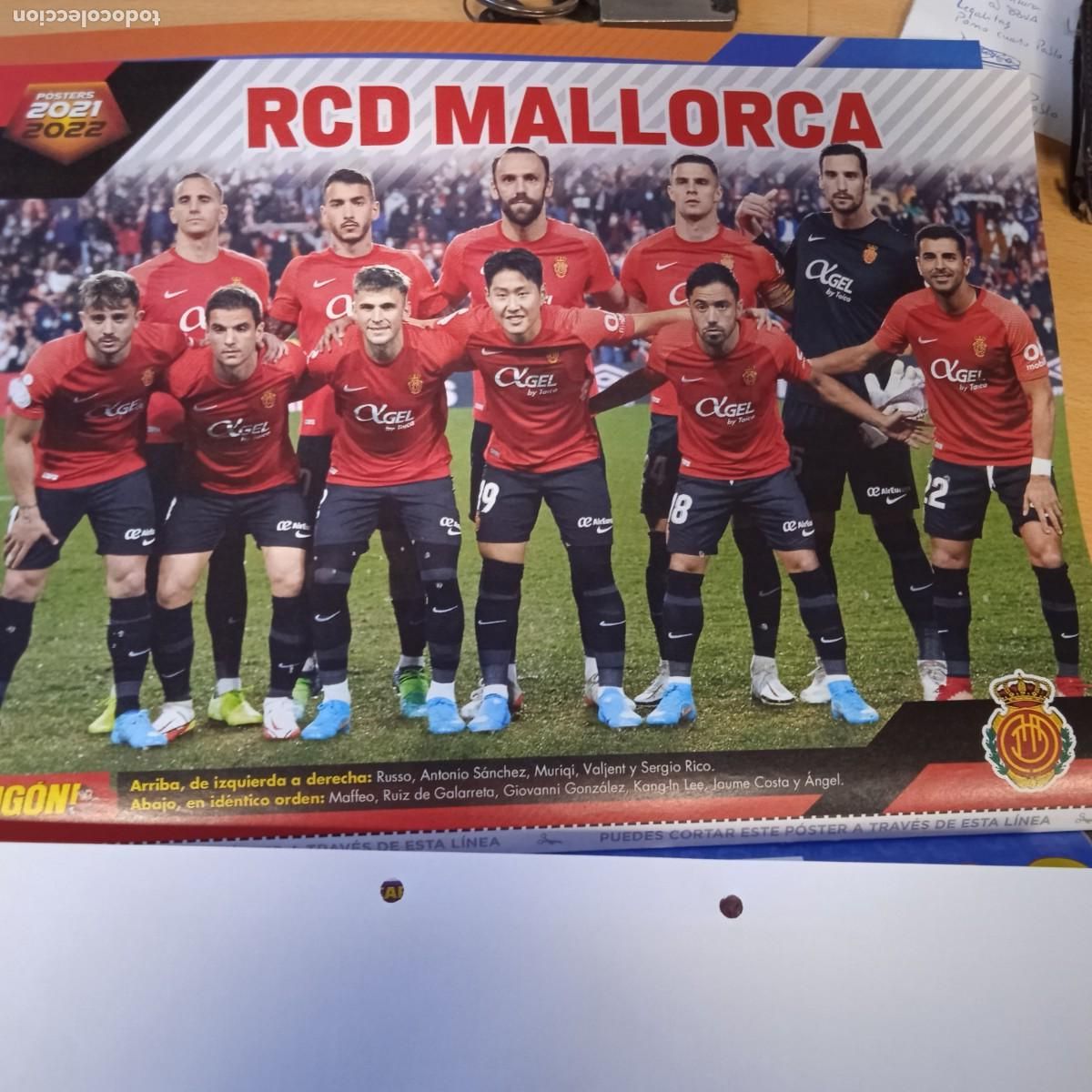 Collectionnisme sportif: Poster Revista Jug&oacute;n 21,5 X 29 cms RCD Mallorca 2021-22
