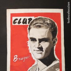 Coleccionismo deportivo: BRUGUE-FC BARCELONA-RCD ESPANYOL-DIBUJO ORIGINAL PARA LA REVISTA CLUB-SANTA CRUZ-VER FOTOS