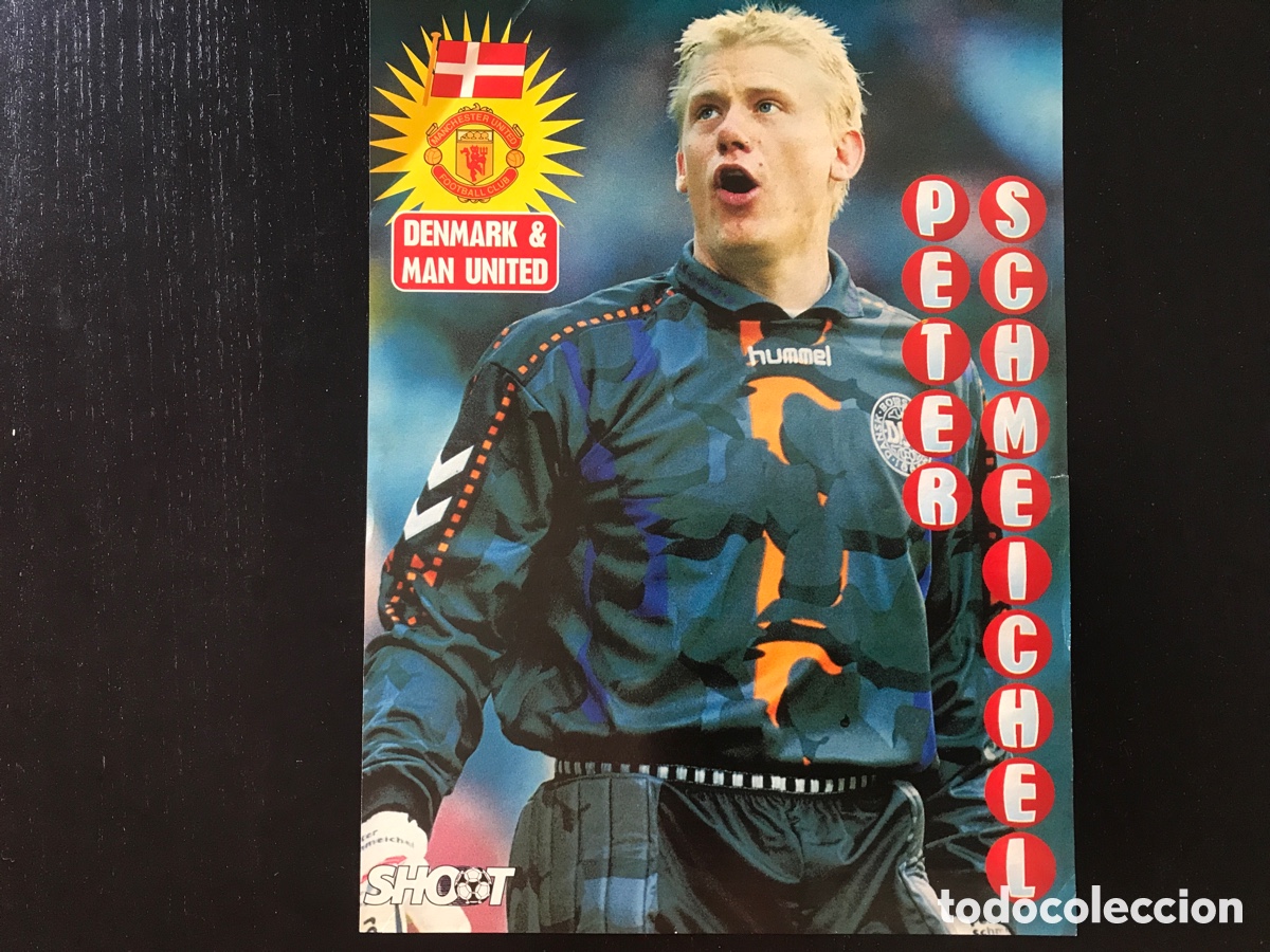 Coleccionismo deportivo: Poster Peter Schmeichel Dinamarca Shoot - Foto 1