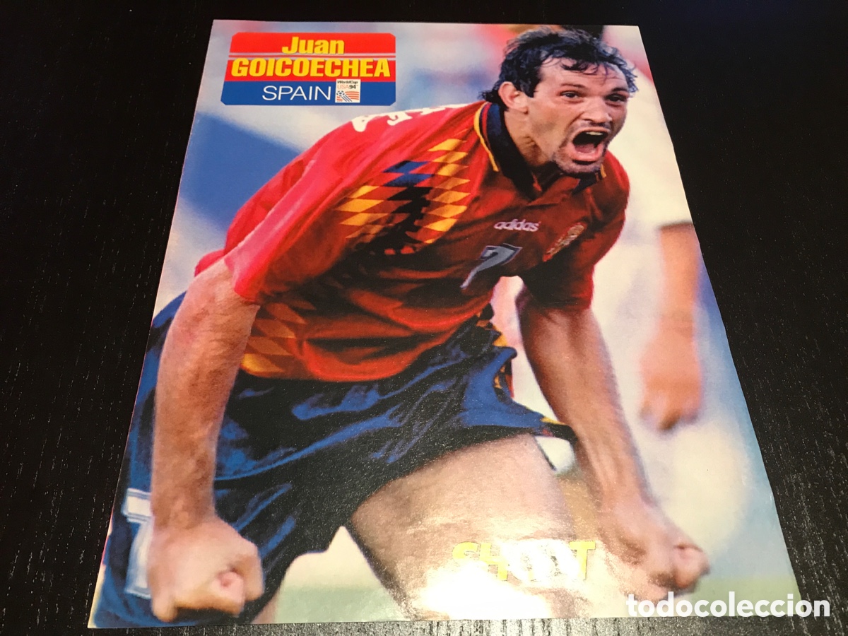 Coleccionismo deportivo: Poster Goicoechea Espa&ntilde;a Shoot 1994 - Foto 1