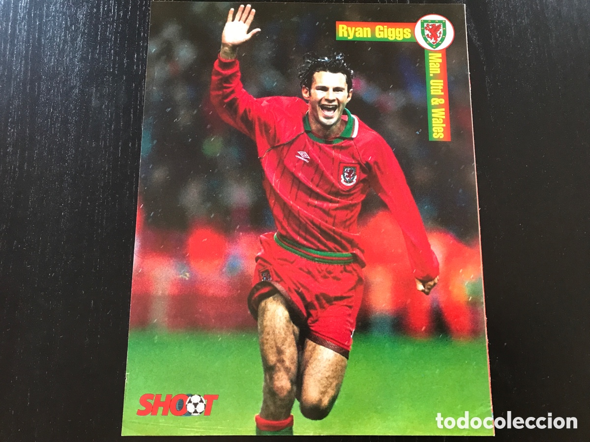Coleccionismo deportivo: Poster Ryan Giggs Gales Shoot - Foto 1