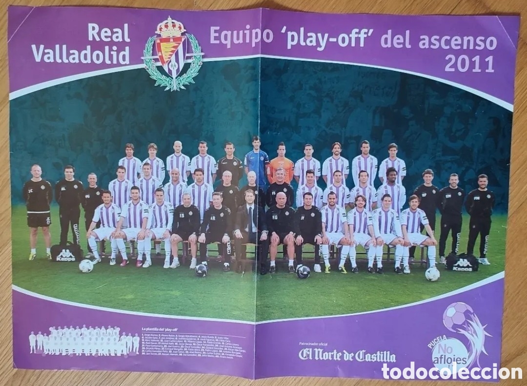 Sammelleidenschaft Sport: Poster Real Valladolid play off temporada 2010-2011