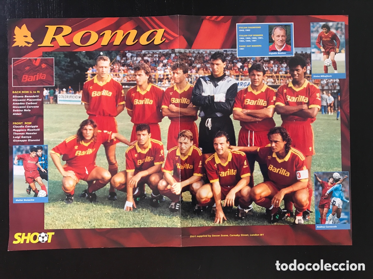 Coleccionismo deportivo: Poster Equipo Roma Shoot - Foto 1