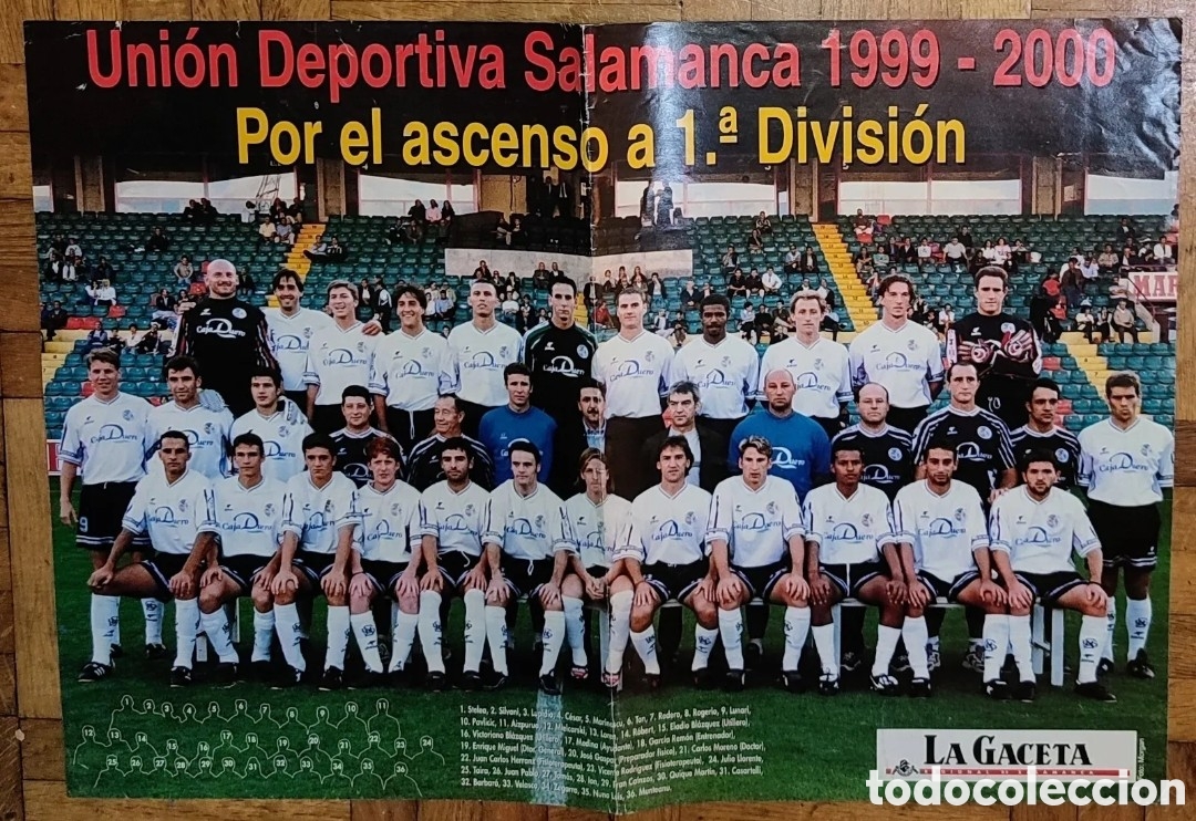 Sammelleidenschaft Sport: Poster Uni&oacute;n Deportiva Salamanca 99-00