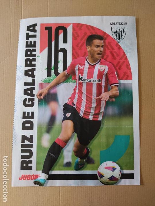 Sammelleidenschaft Sport: RUIZ DE GALARRETA ATHLETIC BILBAO SORLOTH VILLARREAL 23-24 DOBLE P&Oacute;STER 1P&Aacute;G REVISTA JUG&Oacute;N 2023-2024