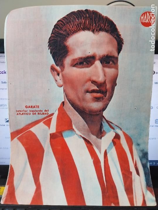 Sammelleidenschaft Sport: G&Aacute;RATE ATH BILBAO MARCA A&Ntilde;OS 40 LAMINA POSTER ORIGINAL 34 X 23.7CM APRX