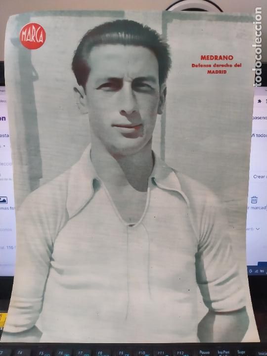 Sammelleidenschaft Sport: MEDRANO REAL MADRID MARCA A&Ntilde;OS 40 LAMINA POSTER ORIGINAL 34 X 23.7CM APRX