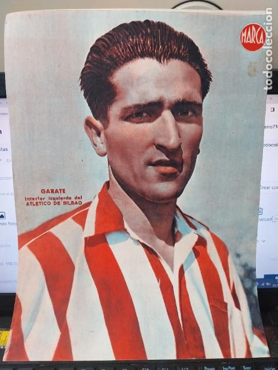 Sammelleidenschaft Sport: GARATE BILBAO MARCA A&Ntilde;OS 40 LAMINA POSTER ORIGINAL 34 X 23.7CM APRX