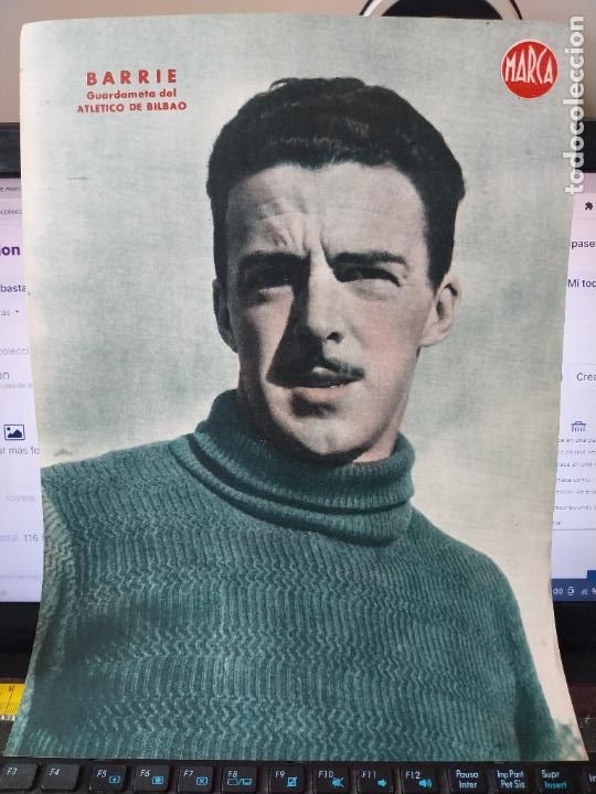 Sammelleidenschaft Sport: BARRIE BILBAO MARCA A&Ntilde;OS 40 LAMINA FUTBOL POSTER ORIGINAL 34 X 23.7CM APRX