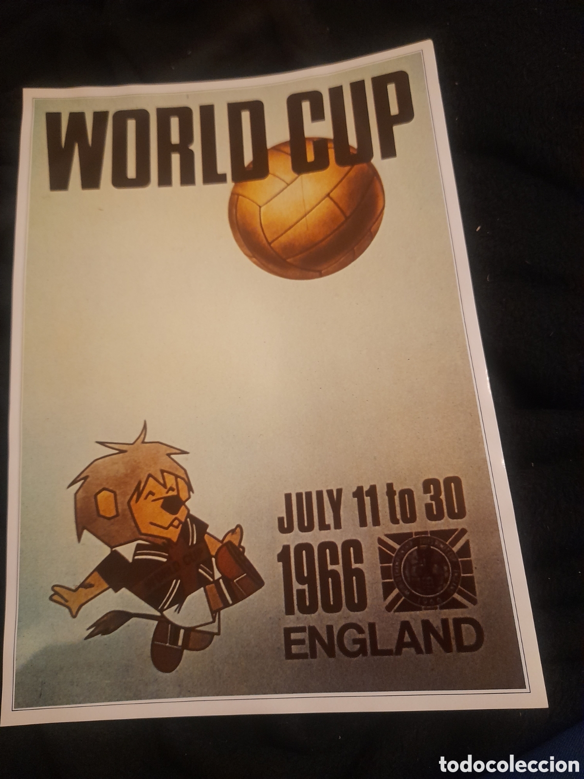 Collezionismo sportivo: Poster, Campeonato Mundial de f&uacute;tbol Inglaterra 1966