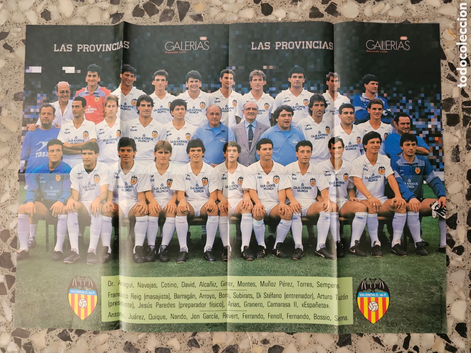 Sammelleidenschaft Sport: POSTER VALENCIA CLUB DE F&Uacute;TBOL. LAS PROVINCIAS