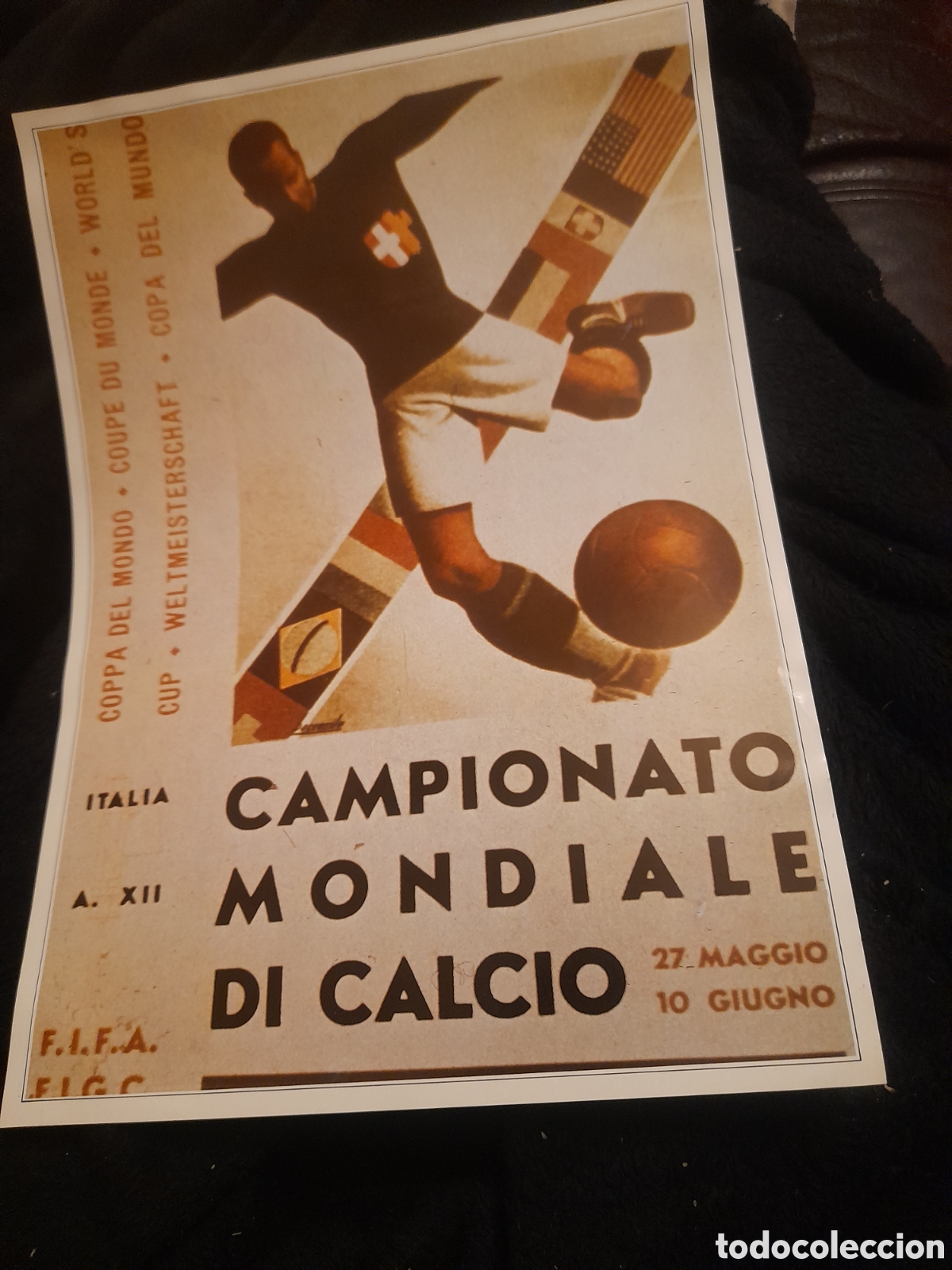 Sammelleidenschaft Sport: P&oacute;ster de la Copa del mundo de f&uacute;tbol Italia 1934