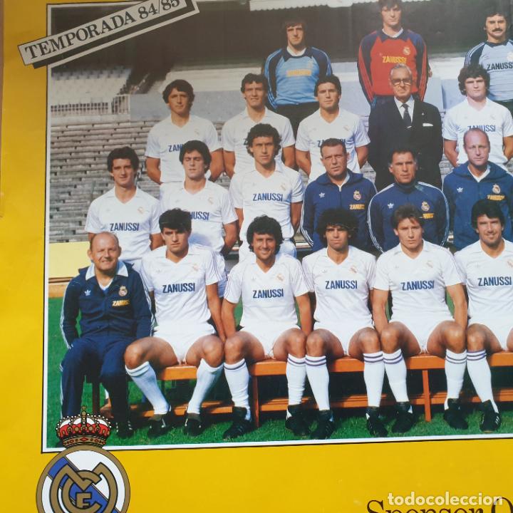 cartel, poster real madrid temporada 1984 1985 - Buy Antique