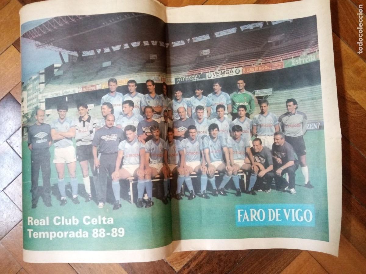 Coleccionismo deportivo: Poster Celta 1988/1989 - Foto 1