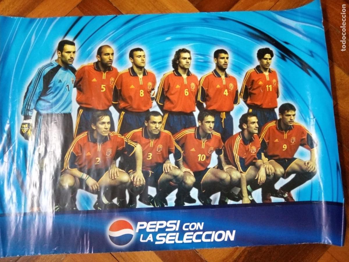 Coleccionismo deportivo: Poster Seleccion Espa&ntilde;ola 2000 - Foto 1