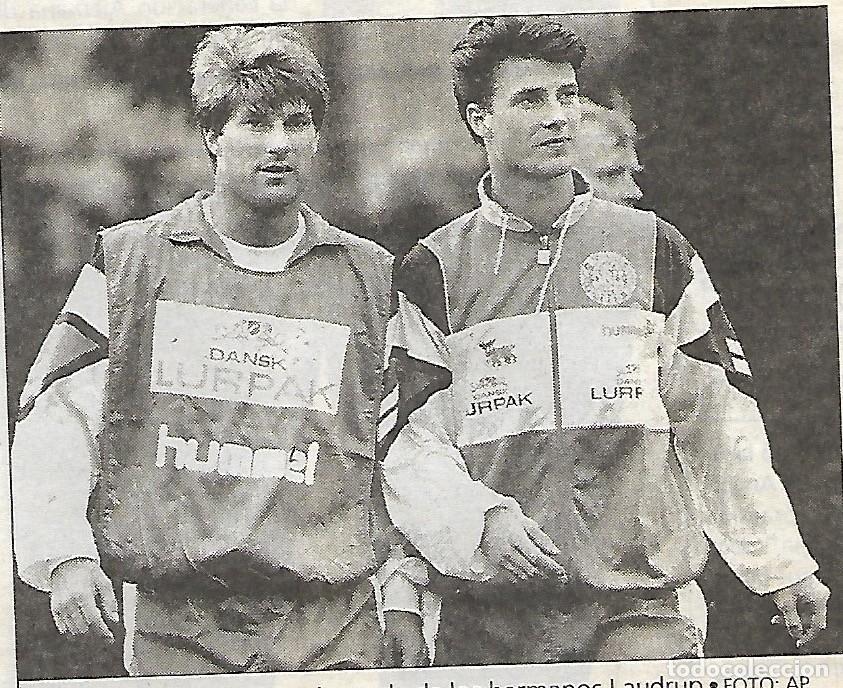 Coleccionismo deportivo: Recorte de los Hermanos LAUDRUP (MICHAEL y BRIAN) - Foto 1