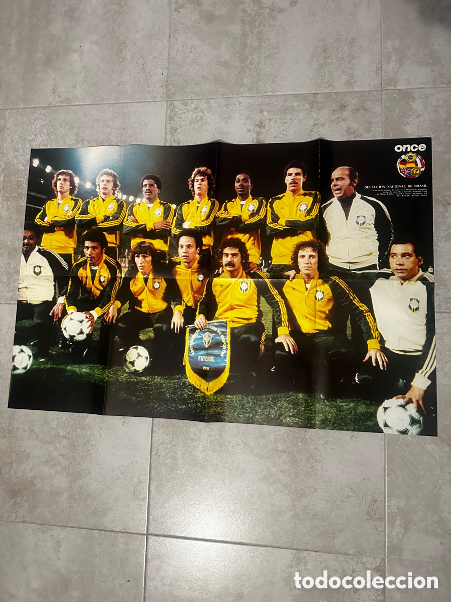 Collectionnisme sportif: P&oacute;ster selecci&oacute;n Nacional de Brasil-Rub&eacute;n Cano