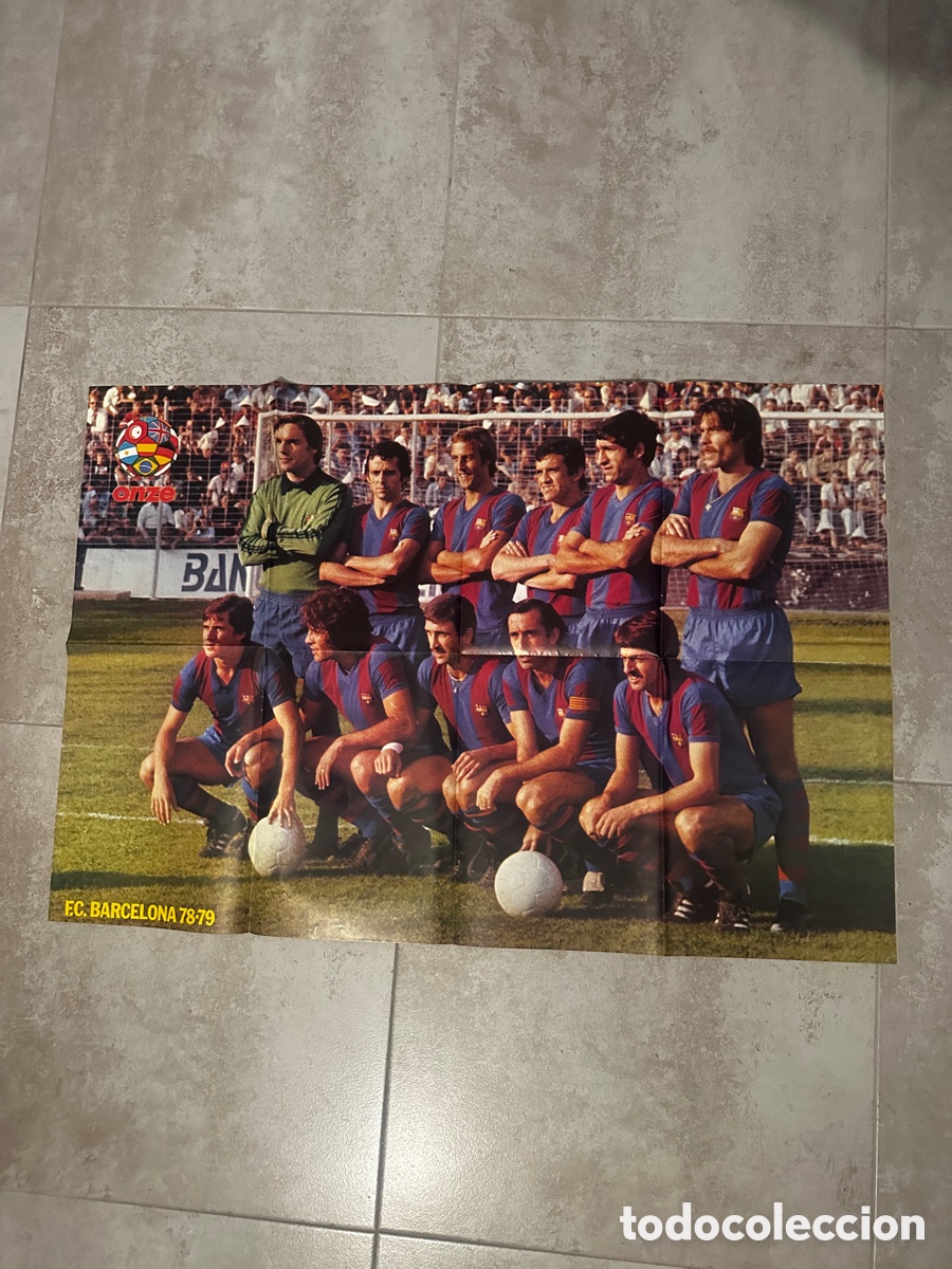 Collectionnisme sportif: Poster Barcelona FC 78/79 - Marcelino Atl&eacute;tico de Madrid