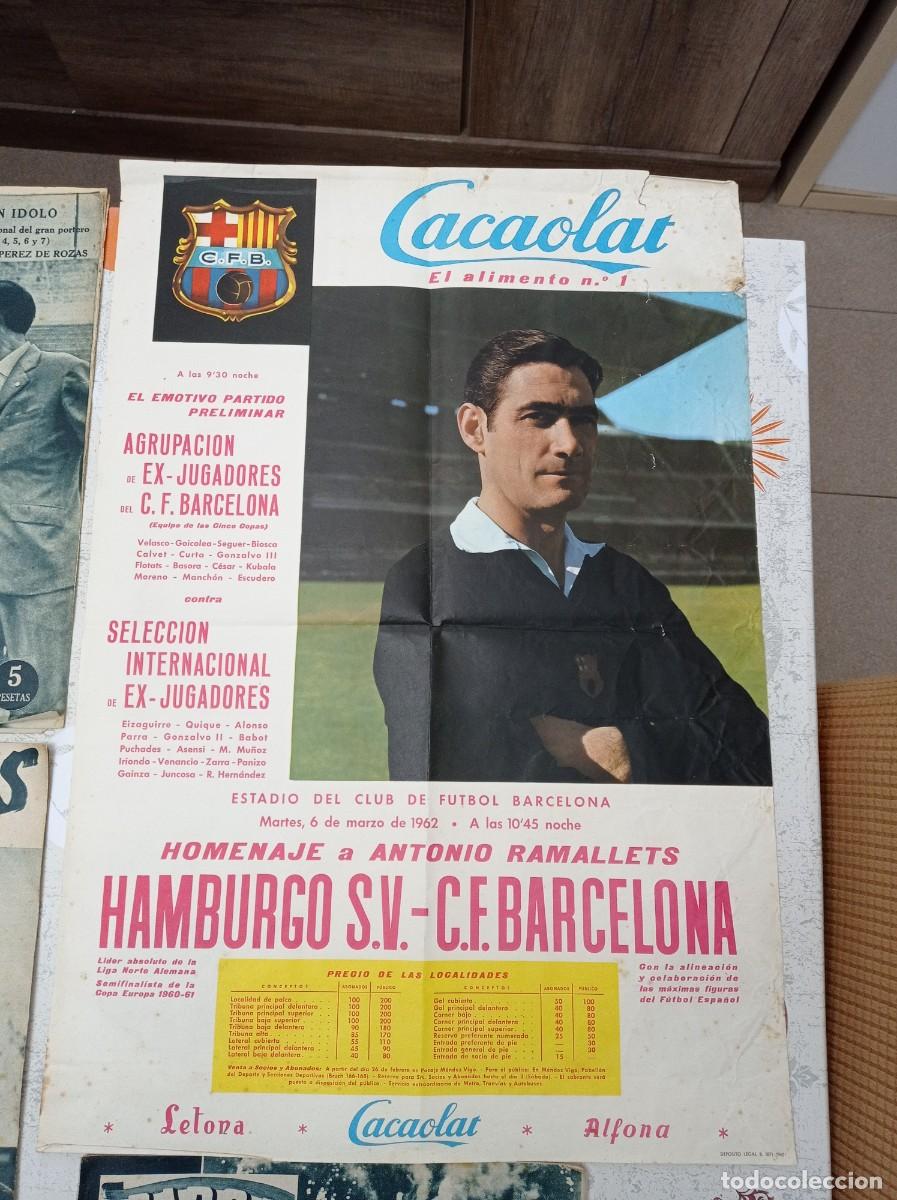 Coleccionismo deportivo: P&oacute;ster homenaje Antonio Ramallets - Foto 1