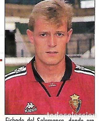 Coleccionismo deportivo: OSASUNA: Recorte de D&Iacute;AZ. 1995