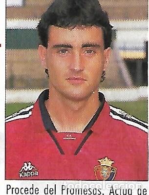 Coleccionismo deportivo: OSASUNA: Recorte de ELIZONDO. 1995