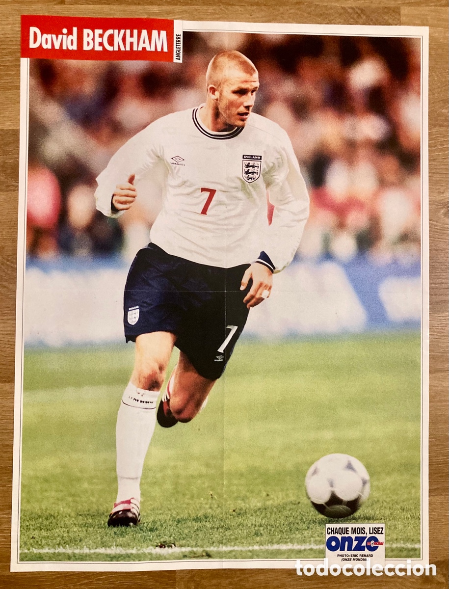 Coleccionismo deportivo: DAVID BECKHAM / SELECCI&Oacute;N INGLESA/ POSTER (54x40 cms) - Foto 1