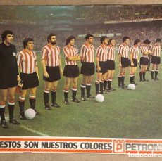 Collezionismo sportivo: ATHLETIC CLUB DE BILBAO. POSTER DE LA TEMPORADA 1976/77. FINAL UEFA VS JUVENTUS.