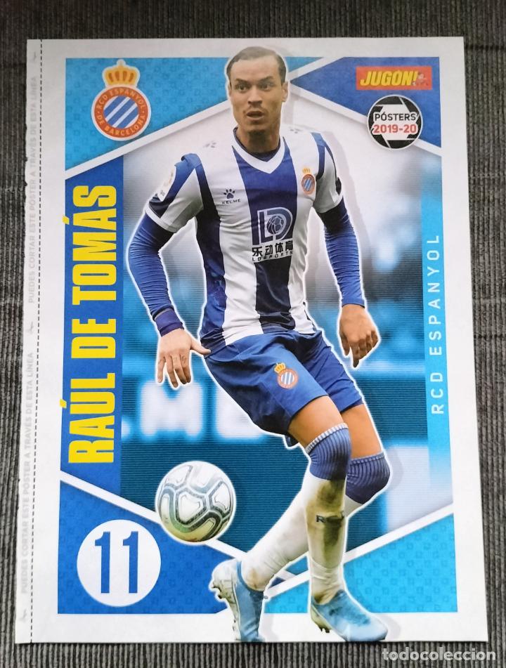 Collectionnisme sportif: DOBLE POSTER RAUL DE TOMAS ESPANYOL ORELLANA EIBAR JUGON 2019 2020 19 20 TAMA&Ntilde;O FOLIO