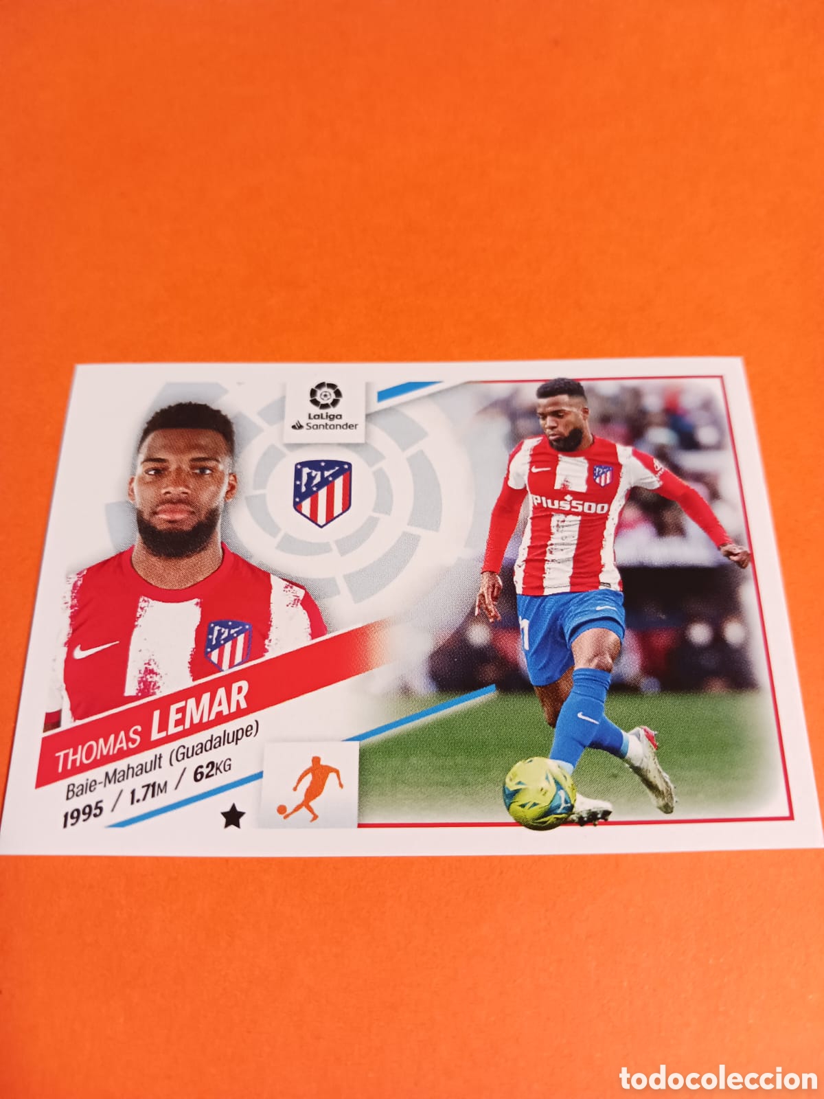 Collezionismo sportivo: Cromo del jugador Lemar, Num 16 del Atletico, colecci&oacute;n LaLiga 2022-2023
