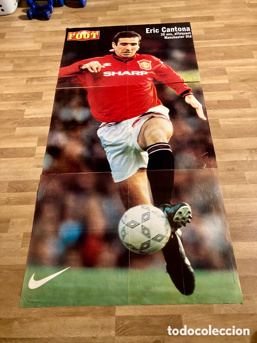 Collezionismo sportivo: ERIC CANTONA - MANCHESTER UNITED - SUPER POSTER (1,70 x 80 cms)