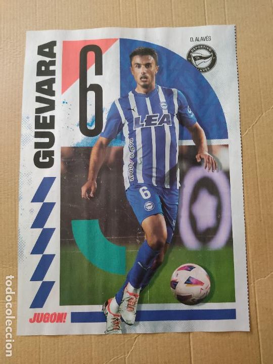 Sammelleidenschaft Sport: POSTER REVISTA JUGON 2023-2024 GUEVARA ALAVES FUTBOL 23-24 PUBLICIDAD SPIRIT OF THE ISLAND JUEGO